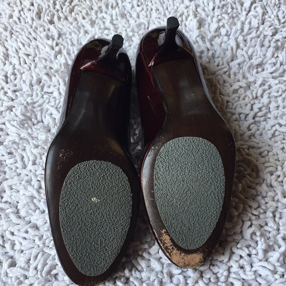 Mr Seymour by Stuart Weitzman Red Patent Leather Shoes size 8.5 - Picture 6 of 7